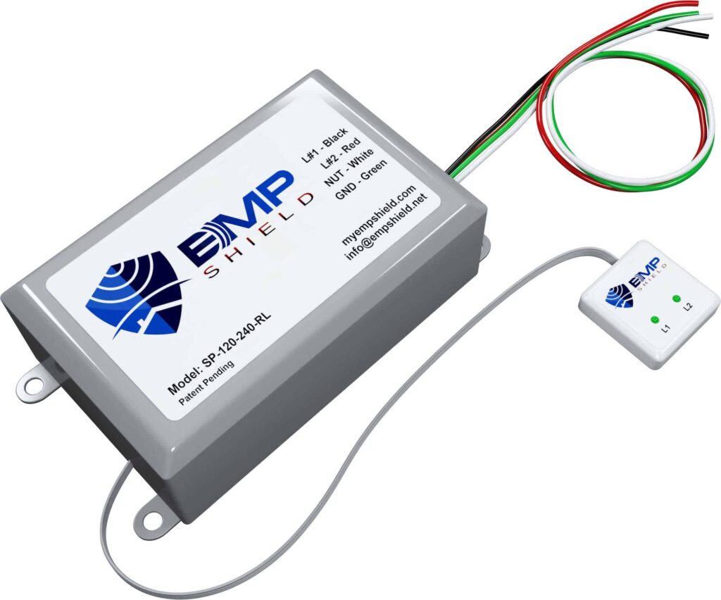 Whole-home surge protection device installed at a panel